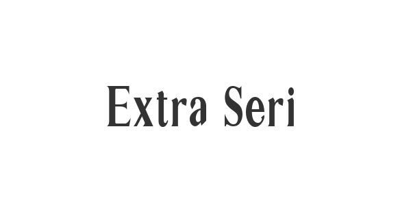 Extra Serif font thumbnail